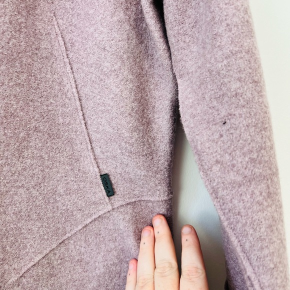 OSKA Lilac Purple Boiled Wool Cropped Oversized Lagenlook Jacket UK 18 - Picture 5 of 14